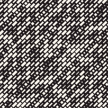 Vektör sorunsuz siyah ve beyaz düzensiz çizgi dikdörtgenler. Geometrik arka plan tasarlamak