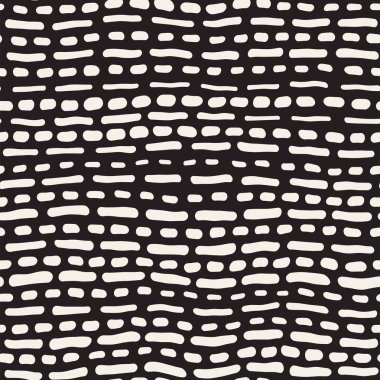 Arka arka plan ile yuvarlak fırça darbeleri. Doodle vektör Seamless Modeli.