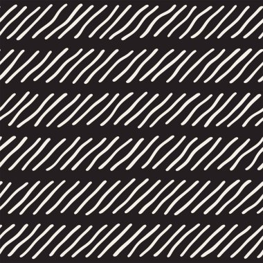 Dekoratif el çizilmiş çizgiler seamless modeli. Siyah konturlar ile sonsuz süsleme doodles. Serbest el boyalı şık arka plan.