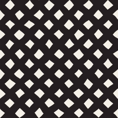 El ile Seamless Modeli dalgalar çizilmiş. Arka plan dalgalı fırça darbeleriyle. Siyah ve beyaz serbest doku hatları.