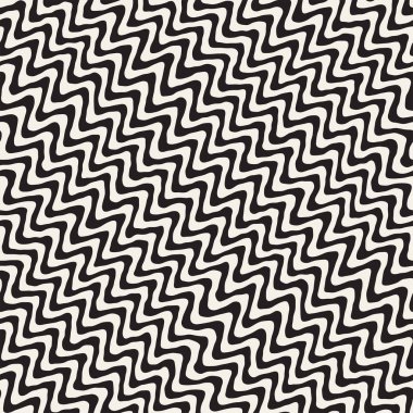 Sorunsuz dalgalı el çekilmiş çizgili desen. Yinelenen vektör doku.