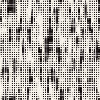 Modern şık noktalı resim doku. Rasgele boyutu kareler sonsuz arka plan. Mozaik desen vektör sorunsuz kareler.