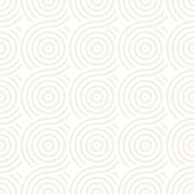 Vektör kesintisiz geometrik desen çizgiler ile daireler oluşur. Modern şık yuvarlanmış çizgiler doku. Yinelenen arka plan