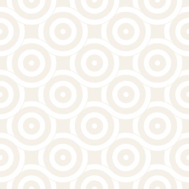 Vektör kesintisiz geometrik desen çizgiler ile daireler oluşur. Modern şık yuvarlanmış çizgiler doku. Yinelenen arka plan