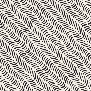 Arka arka plan ile yuvarlak fırça darbeleri. Doodle vektör Seamless Modeli.