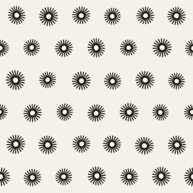 Vektör sorunsuz sunburst şekiller serbest desen. Arka plan yuvarlak fırça darbeleriyle. Elle çizilmiş doku