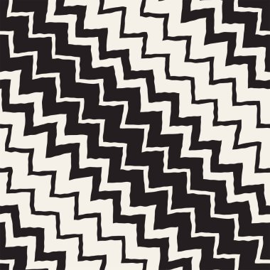 Sorunsuz dalgalı el çekilmiş çizgili desen. Yinelenen vektör doku.