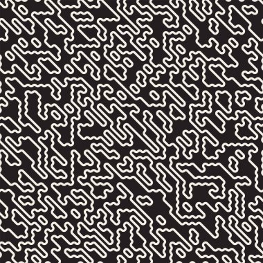 Vektör sorunsuz düzensiz satırları ızgara desen. Trendy tek renkli doku. Geometrik arka plan tasarlamak