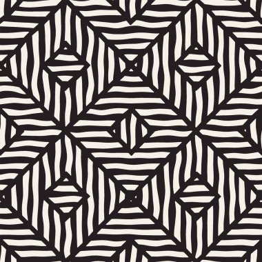 Vektör sorunsuz elle çizilmiş desen. Zigzag ve şerit kaba hatları. Aşiret tasarım arka plan. Etnik doodle doku.