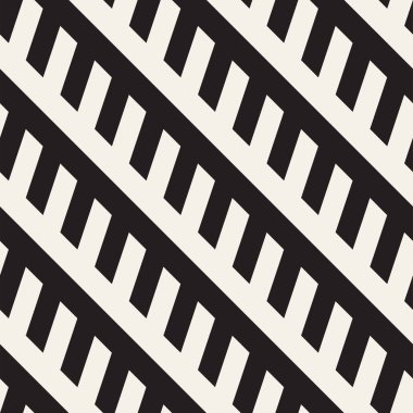 Eğimli çizgiler Modern doku yinelenen. Tek renkli geometrik Seamless Modeli.