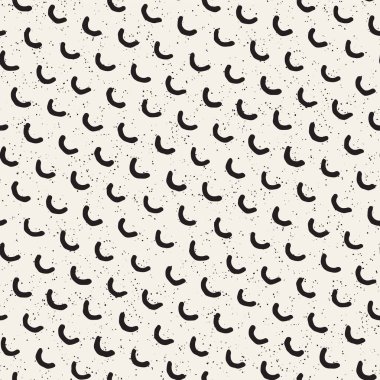 Elle çizilmiş stil etnik seamless modeli. Soyut geometrik döşeme arka plan siyah ve beyaz. Vektör Serbest doodle doku.