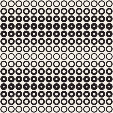 Siyah-beyaz desen arka plan soyut. Kesintisiz geometrik daire yarı ton. Şık modern textur