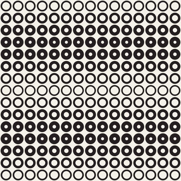 Résumé fond de motif noir et blanc. Cercle géométrique sans couture demi-teinte. Textur moderne élégant — Image vectorielle