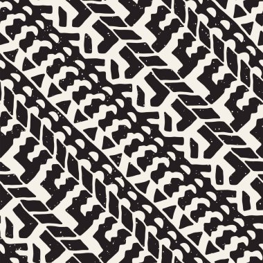 Elle çizilmiş Dikişsiz desen çizdi. Vektör aşiret tasarım arka plan. Etnik motif. Geometrik etnik Şerit çizgileri resimde. Sanat baskı, tekstil, duvar kağıdı, kağıt ambalaj için.