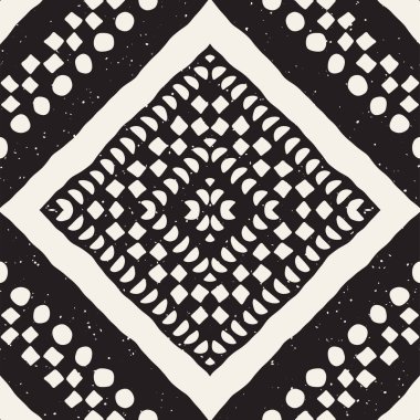 Elle çizilmiş Dikişsiz desen çizdi. Vektör aşiret tasarım arka plan. Etnik motif. Geometrik etnik Şerit çizgileri resimde. Sanat baskı, tekstil, duvar kağıdı, kağıt ambalaj için.