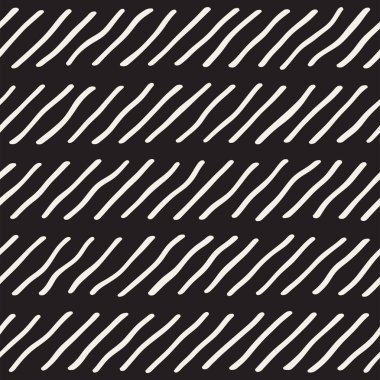 Dekoratif el çizilmiş çizgiler seamless modeli. Siyah konturlar ile sonsuz süsleme doodles. Serbest el boyalı şık arka plan.