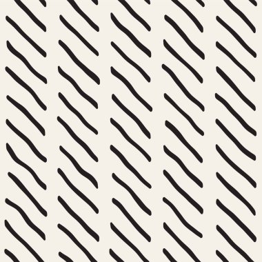 Dekoratif el çizilmiş çizgiler seamless modeli. Siyah konturlar ile sonsuz süsleme doodles. Serbest el boyalı şık arka plan.