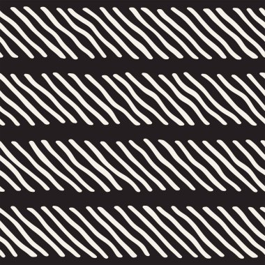 Dekoratif el çizilmiş çizgiler seamless modeli. Siyah konturlar ile sonsuz süsleme doodles. Serbest el boyalı şık arka plan.