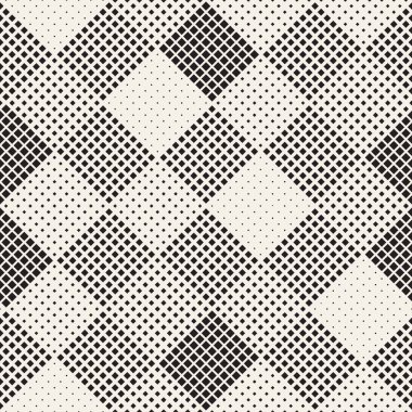 Modern şık noktalı resim doku. Rasgele boyutu kareler sonsuz arka plan. Mozaik desen vektör sorunsuz kareler.