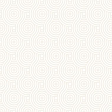 Vektör kesintisiz geometrik desen çizgiler ile daireler oluşur. Modern şık yuvarlanmış çizgiler doku. Yinelenen arka plan