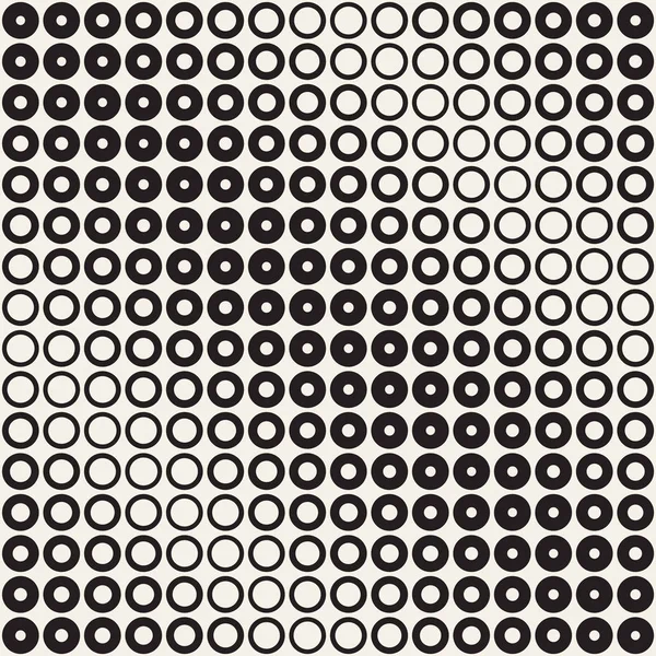 Siyah-beyaz desen arka plan soyut. Kesintisiz geometrik daire yarı ton. Şık modern textur