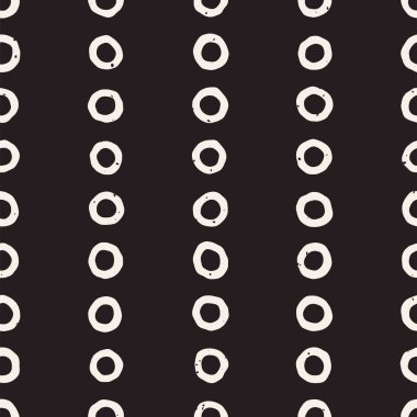 Elle çizilmiş stil etnik seamless modeli. Soyut geometrik döşeme arka plan siyah ve beyaz. Vektör Serbest doodle doku.