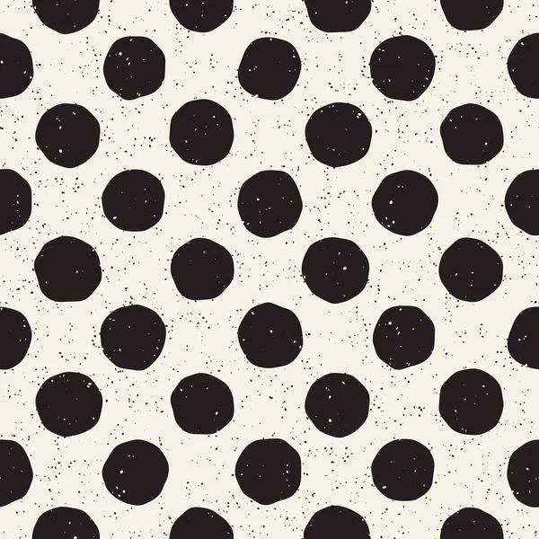 手描きスタイル エスニック シームレス パターン。黒と白の幾何学的なタイル張りの背景を抽象化します。ベクター手書き落書きテクスチャ. — ストックベクタ