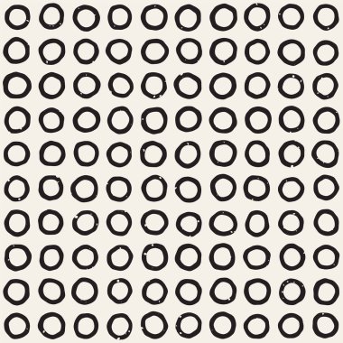 Elle çizilmiş stil etnik seamless modeli. Soyut geometrik döşeme arka plan siyah ve beyaz. Vektör Serbest doodle doku.