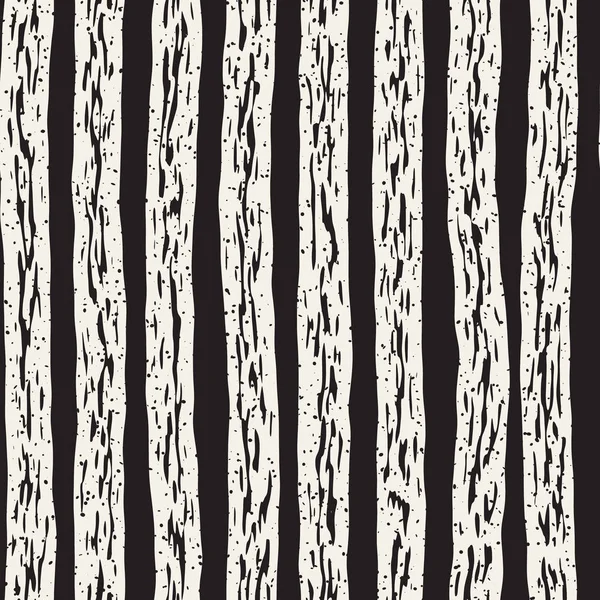 Decorative seamless pattern with handdrawn doodle lines. Hand painted grungy wavy stripes background. Trendy freehand texture — Stock Vector