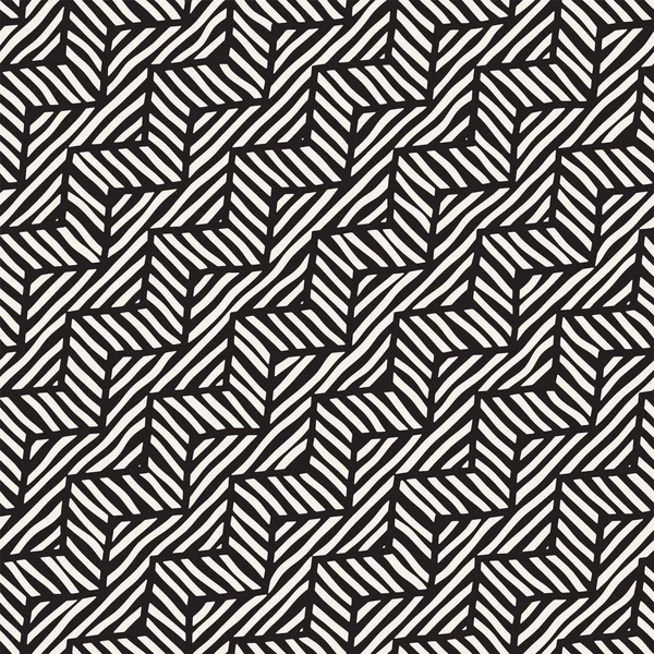 Vektör sorunsuz elle çizilmiş desen. Zigzag ve şerit kaba hatları. Aşiret tasarım arka plan. Etnik doodle doku.