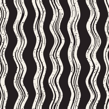 Doodle hatları ile dekoratif seamless modeli. El grungy dalgalı çizgiler arka plan boyalı. Trendy sonsuz serbest doku
