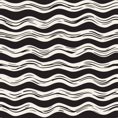 Doodle hatları ile dekoratif seamless modeli. El grungy dalgalı çizgiler arka plan boyalı. Trendy sonsuz serbest doku