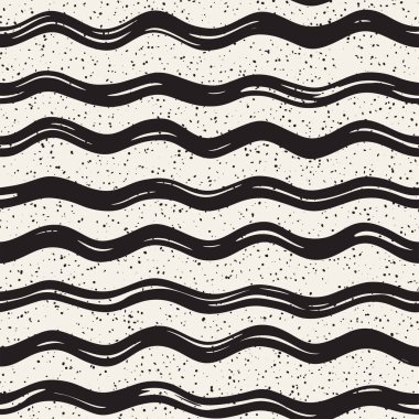 Doodle hatları ile dekoratif seamless modeli. El grungy dalgalı çizgiler arka plan boyalı. Trendy sonsuz serbest doku
