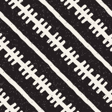 Elle çizilmiş stil etnik seamless modeli. Soyut geometrik döşeme arka plan siyah ve beyaz. Vektör Serbest doodle doku.