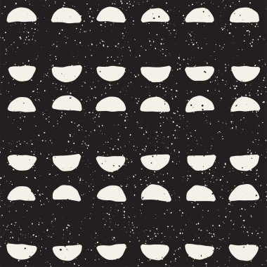 Elle çizilmiş stil etnik seamless modeli. Soyut geometrik döşeme arka plan siyah ve beyaz. Vektör Serbest doodle doku.