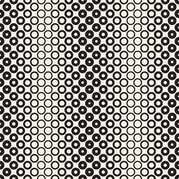 Siyah-beyaz desen arka plan soyut. Kesintisiz geometrik daire yarı ton. Şık modern textur