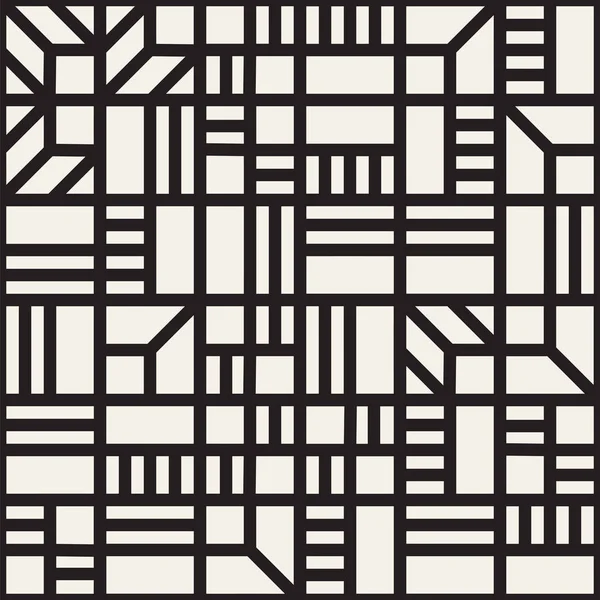 Vektor nahtlose Muster. Maschen wiederholende Textur. lineares Gitter mit chaotischen Formen. stilvolles geometrisches Gitterdesign — Stockvektor