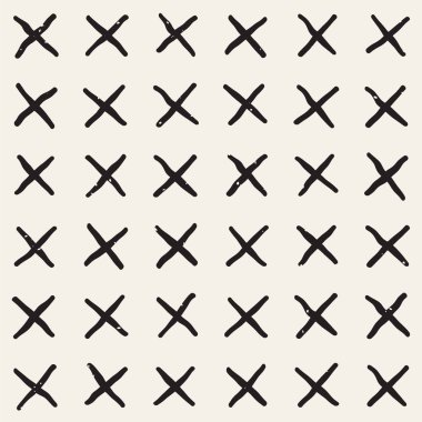 Elle çizilmiş stil etnik seamless modeli. Soyut geometrik döşeme arka plan siyah ve beyaz. Vektör Serbest doodle doku.