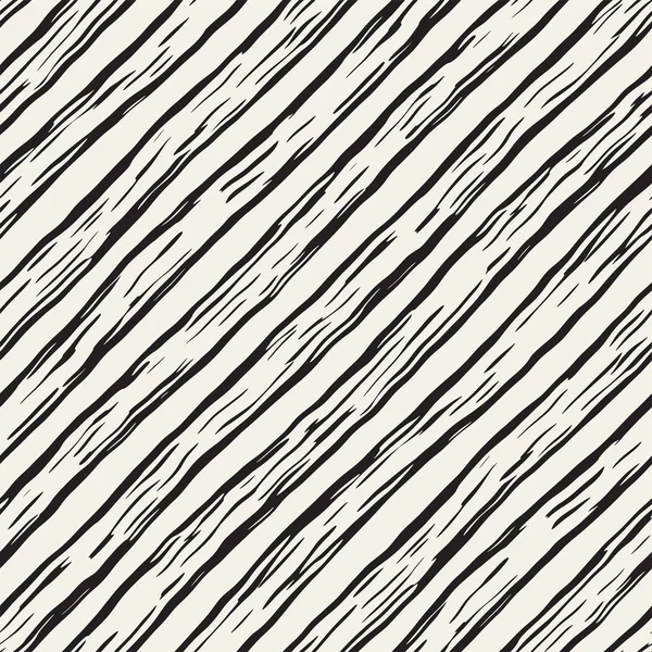 Decorative seamless pattern with handdrawn doodle lines. Hand painted grungy wavy stripes background. Trendy freehand texture — Stock Vector