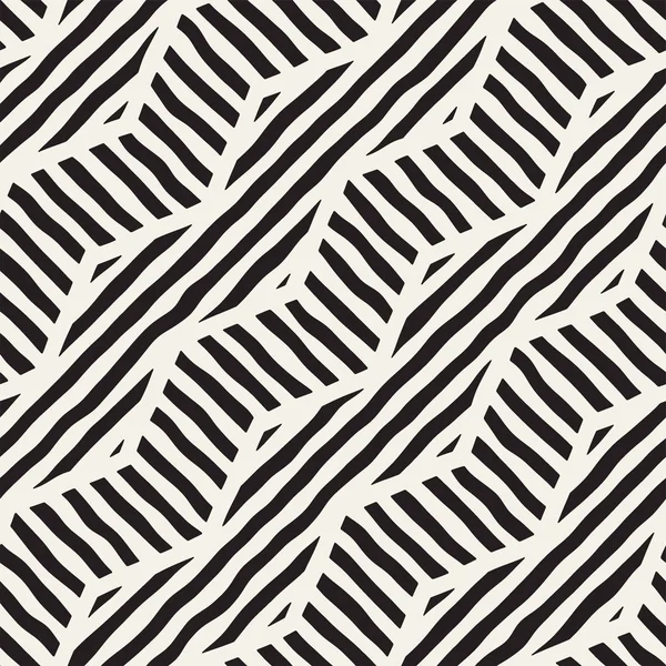 Vektör sorunsuz elle çizilmiş desen. Zigzag ve şerit kaba hatları. Aşiret tasarım arka plan. Etnik doodle doku.