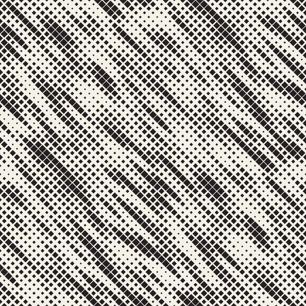 Modern Stylish Halftone Texture. Endless Abstract Background With Random Size Squares. Vector Seamless Chaotic Squares Pattern. — Stock Vector