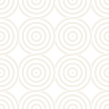 Vektör kesintisiz geometrik desen çizgiler ile daireler oluşur. Modern şık yuvarlanmış çizgiler doku. Yinelenen arka plan