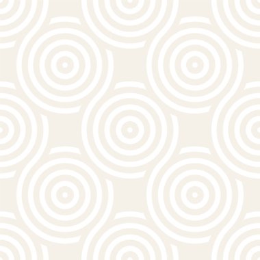 Vektör kesintisiz geometrik desen çizgiler ile daireler oluşur. Modern şık yuvarlanmış çizgiler doku. Yinelenen arka plan