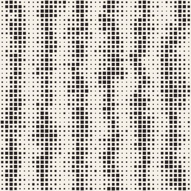 Modern şık noktalı resim doku. Rasgele boyutu kareler sonsuz arka plan. Vektör sorunsuz kaotik kareler desen.