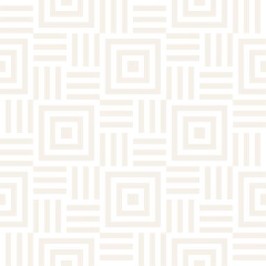 Şık çizgiler labirent kafes. Etnik tek renkli doku. Geometrik arka plan. Vektör Seamless ince modeli