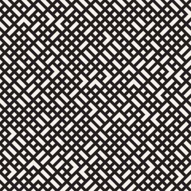 Vektör seamless modeli. Yinelenen doku kafes. Doğrusal kılavuz kaotik şekillerle birlikte. Şık geometrik kafes tasarımı