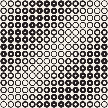 Siyah-beyaz desen arka plan soyut. Kesintisiz geometrik daire yarı ton. Şık modern textur