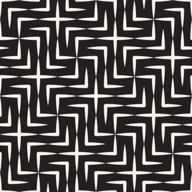Vektör sorunsuz çapraz döşeme deseni. Modern şık geometrik doku. Yinelenen mozaik arka plan