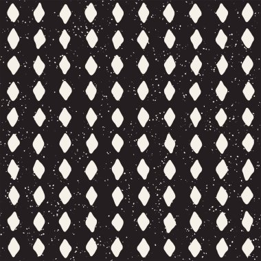 Elle çizilmiş stil etnik seamless modeli. Soyut geometrik döşeme arka plan siyah ve beyaz. Vektör Serbest doodle doku.