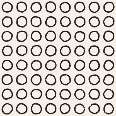 Elle çizilmiş stil etnik seamless modeli. Soyut geometrik döşeme arka plan siyah ve beyaz. Vektör Serbest doodle doku.